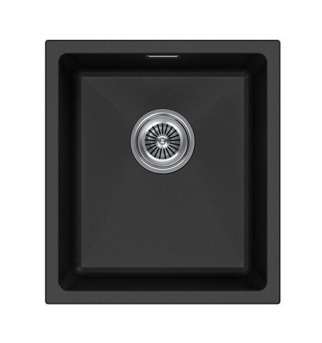 Кухонная мойка Paulmark LUMI 41UNI LU41-BL 46х41 цвет черный